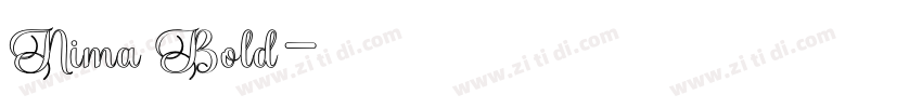 Nima Bold字体转换